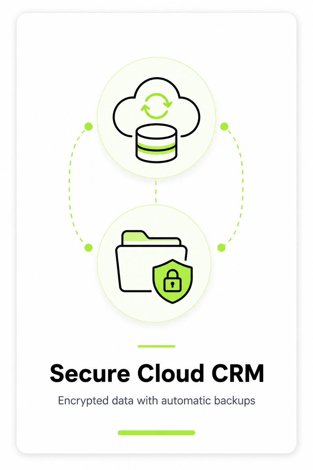 GrowEzy secure cloud CRM — encrypted data with automatic backups